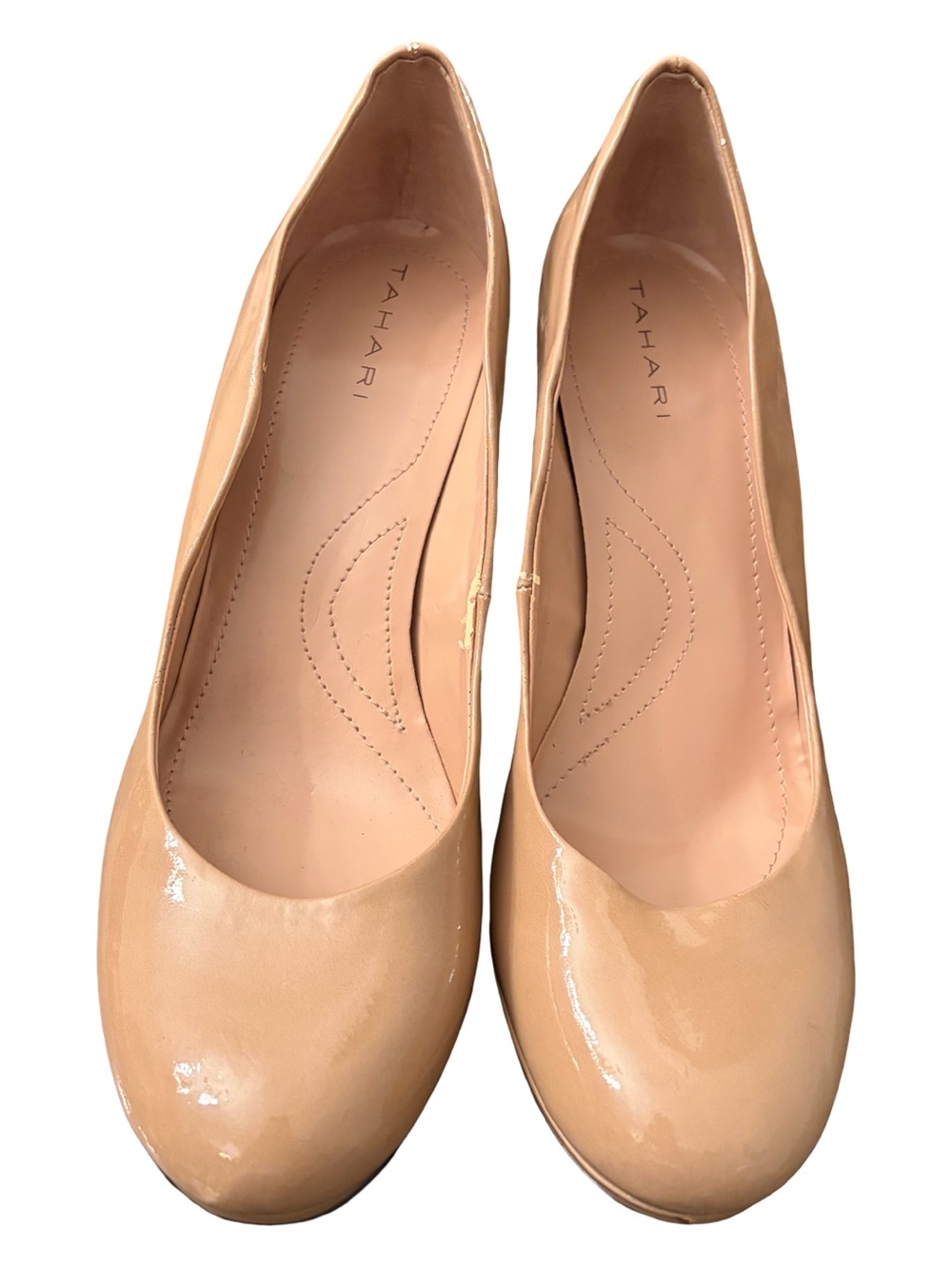 Tahari Pumps Women's Colette Medium Buttercup Patent Heels Size 9M - Picture 2 of 13